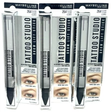 (3) Maybelline Tattoo Studio Brow Lift Stick New In Packaging 264 - Clear