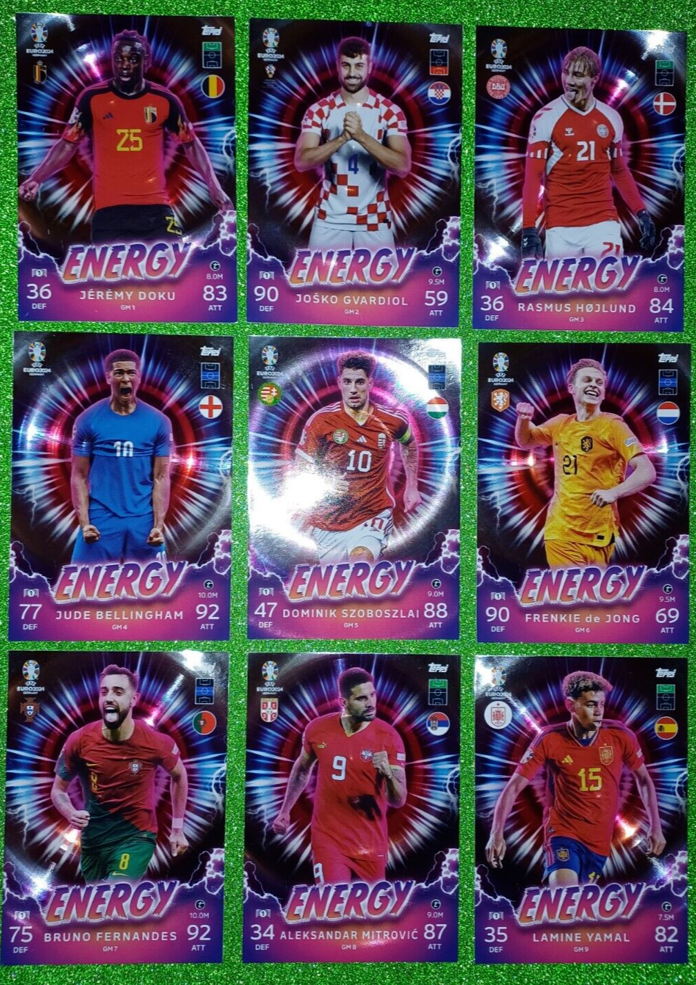 EURO 2024 MATCH ATTAX ENERGY (VARIAS SELECCIONES O JUEGO COMPLETO)