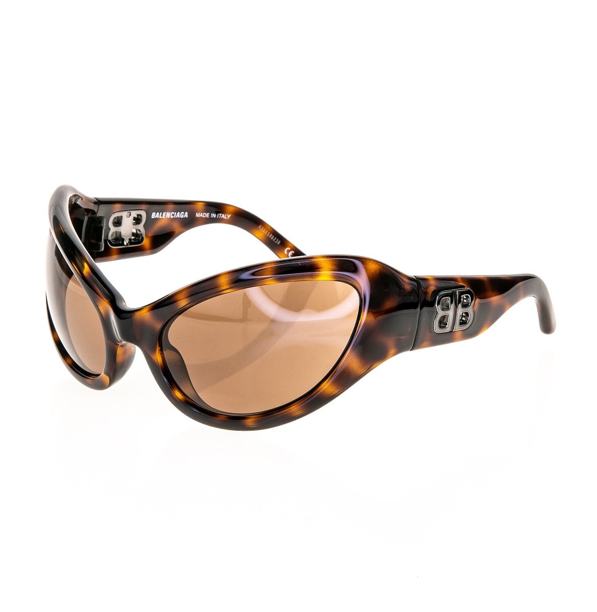BALENCIAGA NEVERMIND 0187 Brown Havana Cat Exaggerated Mask BALENCIAGA NEVERMIND 0187 Brown Havana Cat Exaggerated Mask