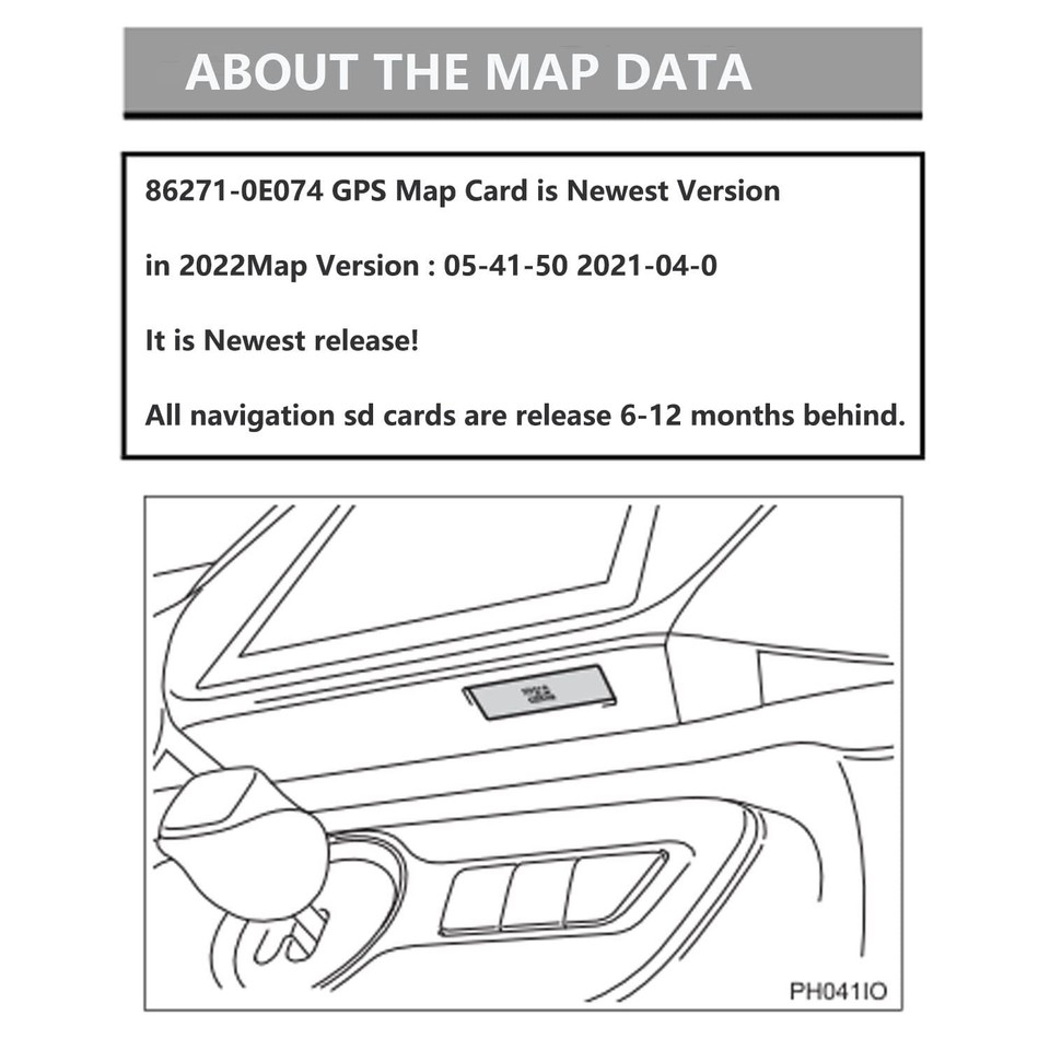2023 Latest Updated Navigation SD Card Fits Toyota GPS Map Update USA