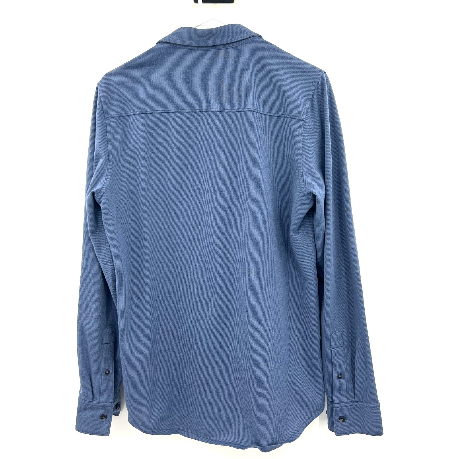 Travis Mathew Blue Ribbed Collared Button Front S… - image 4