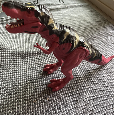 Dinosaur Tyrannosaurus Rex Toy, Moveable Parts, 15'' end to end, pre-owned