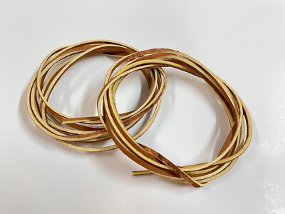 ONE PAIR- 72'' ALUM tanned Strong Latigo Leather Shoelaces Strings Boot Laces