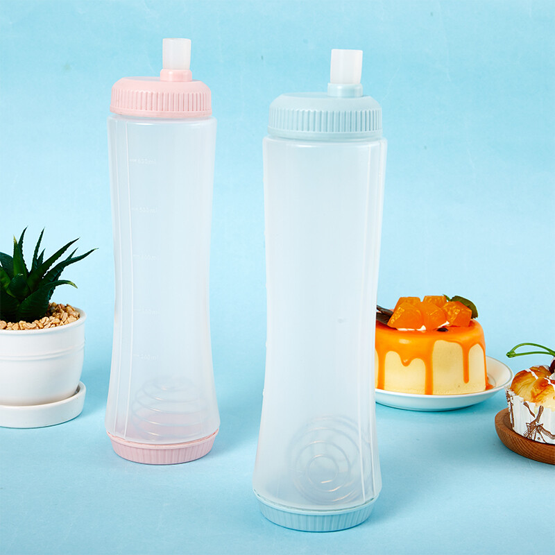 1pcs Hand Batter Dispenser Batter Mixer Bottle Cupcake Pancake Crepe