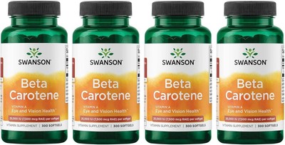 Swanson Beta-Carotene Vitamin A 25000 IU Softgels - Skin, Eye, and Immune System