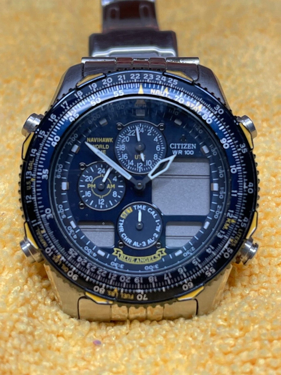 CITIZEN Blue Angels C300-Q00842 Promaster Navihawk Chronograph Blue Dial Quartz