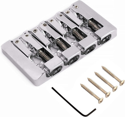 4 String Bass Bridge a Style Top Load and String through Body Tailpiece with Zin