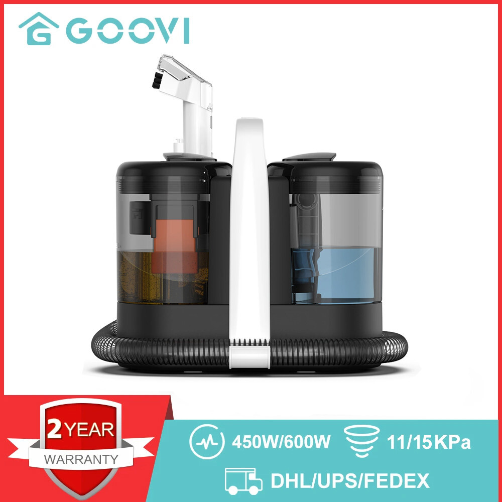 Shampouineuse GOOVI aspirateur portable pour canapé et fauteuil en tissu
