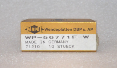 10x Mapal WP-56771F-W Wendeplatten Neu/unbenutzt