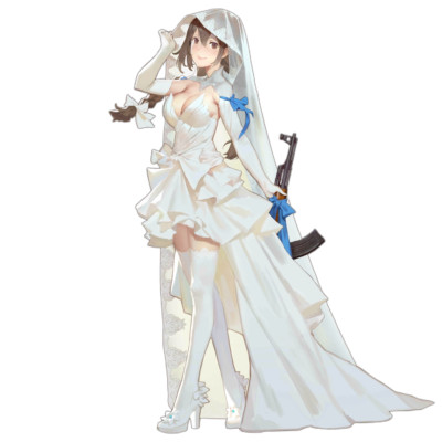 Type 56-1 Wedding Girls Frontline Anime Weatherproof Sticker 6'' Car Decal