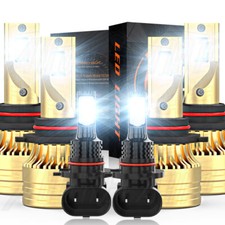 For Toyota Land Cruiser 1998-2007 6000k Led Headlights Fog Lights Bulbs Combo For Toyota Land Cruiser 1998-2007 6000k Led Headlights Fog Lights Bulbs Combo