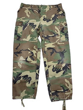 Vintage Rothco Military Division Cargo Straight Camo Pants Men Large Made In USA