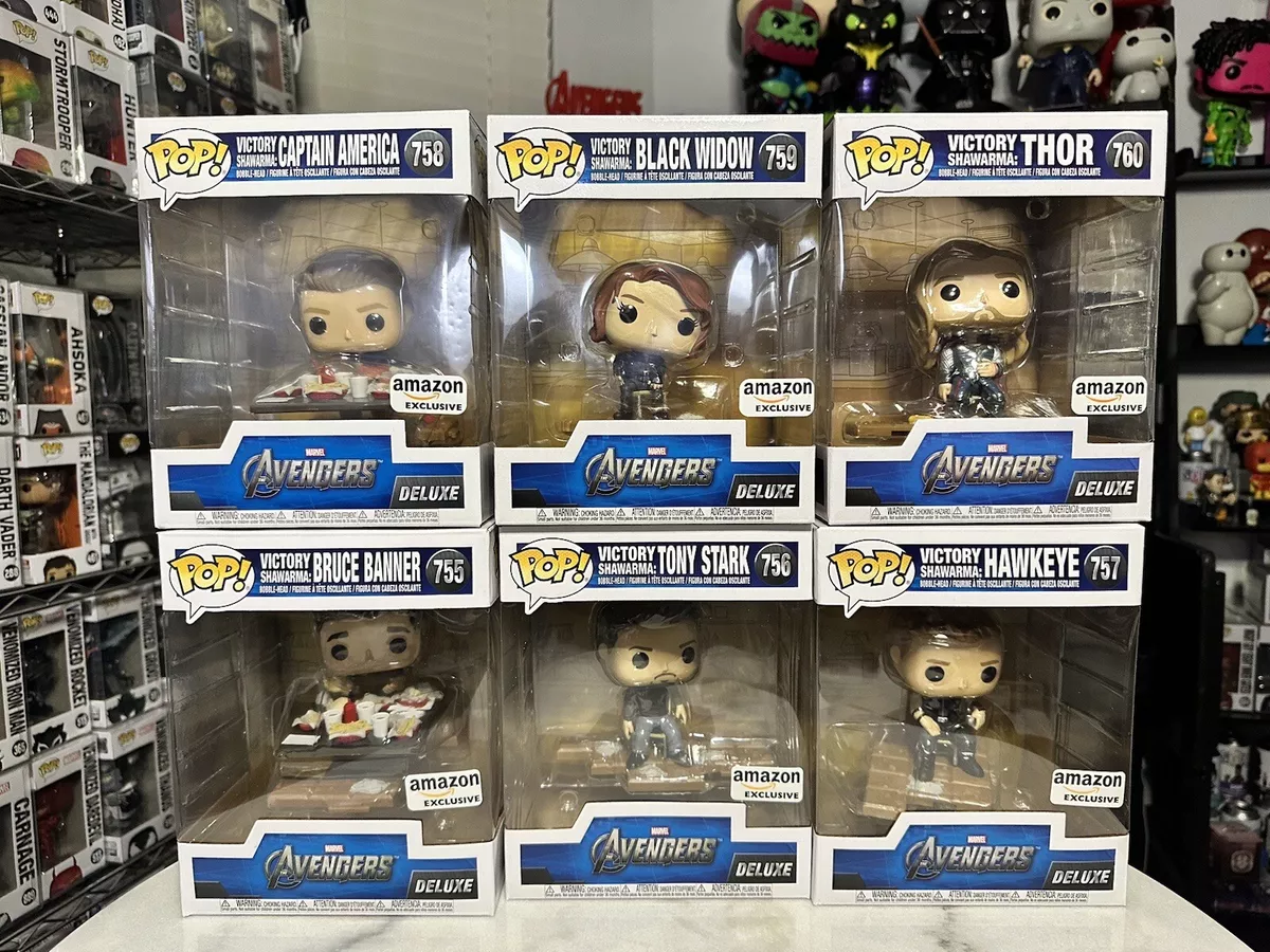 Funko Pop! Deluxe Marvel Avengers Victory Shawarma - Whole Set Amazon Exclusive