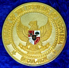 Indonesia Embassy Defense Attache Seoul ROK Challenge Coin C-12