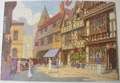 Vintage 1937 Chad Valley GWR Puzzle Stratford upon Avon Harvard House 500 Teile