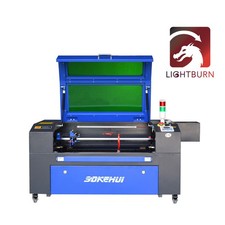 100W CO2 Laser Gravurmaschine Auto Fokus Wabentisch Laserschneider EU