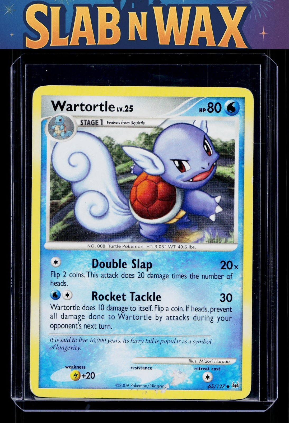 Pokemon tcg Platinum Wartortle #65/127