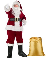 Santa Claus Costume for Men,Professional Santa Suit Adults Men Christmas Sant...