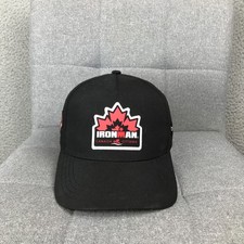 Ironman Canada Ottawa Hat Cap Strap Back One Size Black Running BOCO Gear 2025