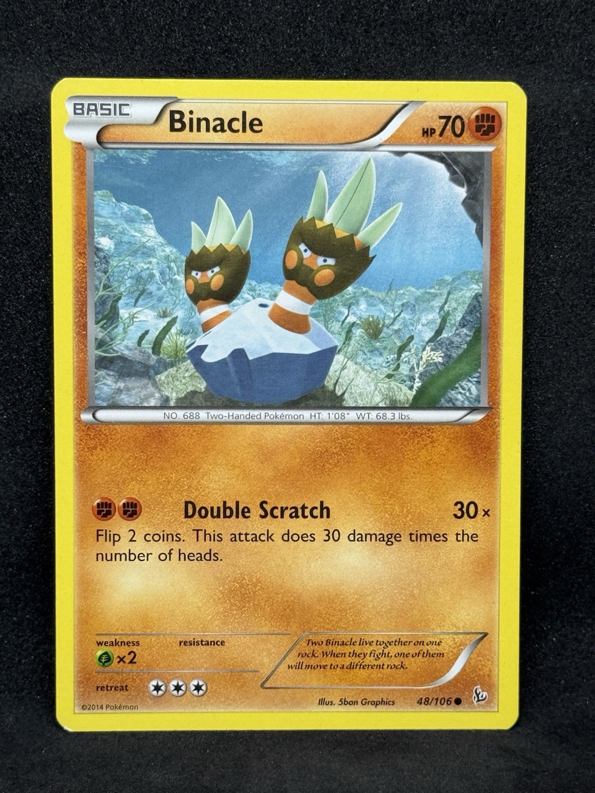 Binacle 48/106 - Pokemon XY Flashfire Common Card LP
