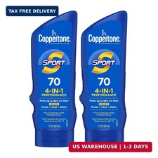 Coppertone Sport Sunscreen Lotion, Broad Spectrum SPF 70 Sunscreen Multi Pack, 7