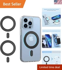 Easy Install Magnetic Rings 2-Pack: Secure Your iPhone, Android, Pixel Devices
