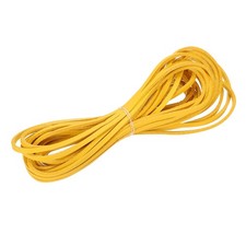 3 mm x 5.5 Yd Leather String Flat Leather Cord Yellow