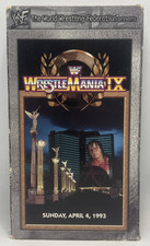 Vintage WWF WrestleMania 9 IX 1993 VHS Tape  WWE Bret Hart YOKOZUNA Hulk Hogan