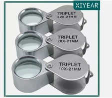 10-30X Jeweler's Glass Magnifying Loupe-Eye Magnifier for Jewelry, Coin, Stamp