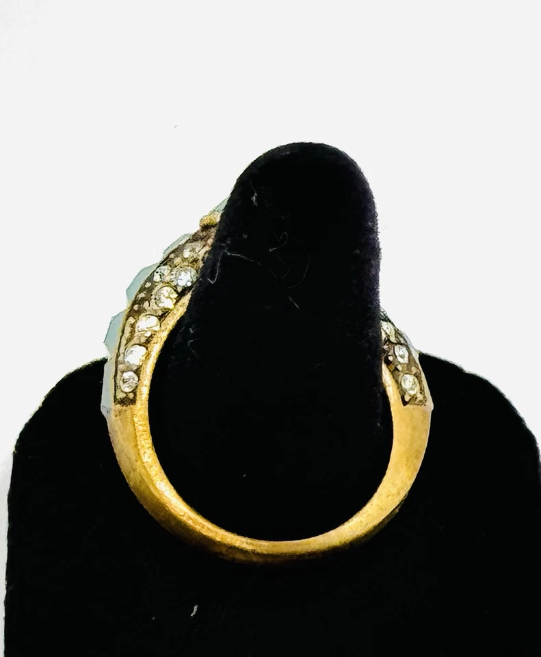 Heidi Daus Infinite Magic Swarovski Crystal Bypass Ring Size 8 Excellent Cond - Image 4 of 4