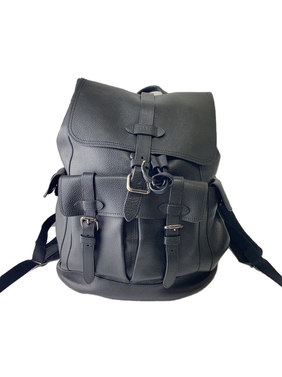 COACH Black Leather Backpack F36811 Plain Stylish Design