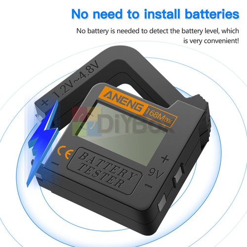 ANENG 168Max Portable High-Precision Battery Tester Capacity Power Indicator - Afbeelding 16 van 18