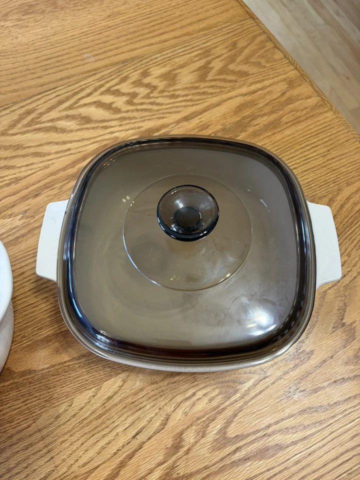 Corning Ware Abundance White Casserole Dishes A-5-B 5L 1-1/2Qt & A-2-B 2L - Image 4 of 4