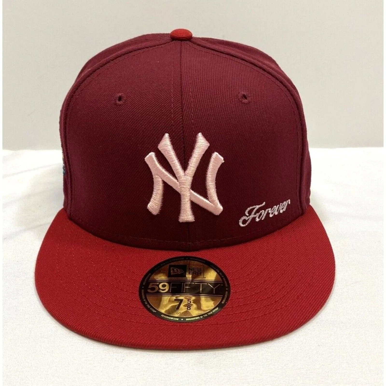 New York Yankees New Era 59Fifty Hat 7 5/8 Forever Jae Tips 2001 World Series