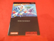Mega Man X Super Nintendo SNES Instruction Manual Booklet ONLY #M