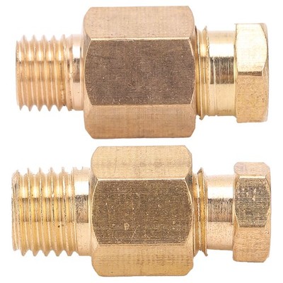 Brass Fitting Straight Through Threaded Pipe Connection Nipple Industrial Joint