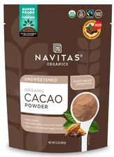 Navitas Organics Organic Cacao Powder 32 oz (2 lb), Baking Chocolate BB 09/2027