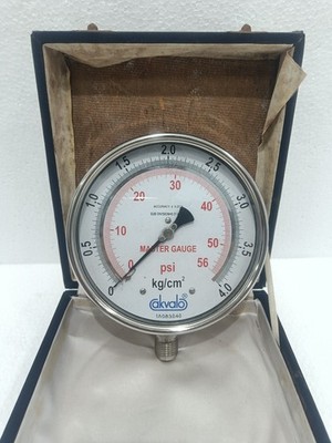 AKVALO MASTER MANOMETER MANOMETER - 0-4 KG/CM² / 0-56 PSI - HOHE GENAUIGKEIT ...