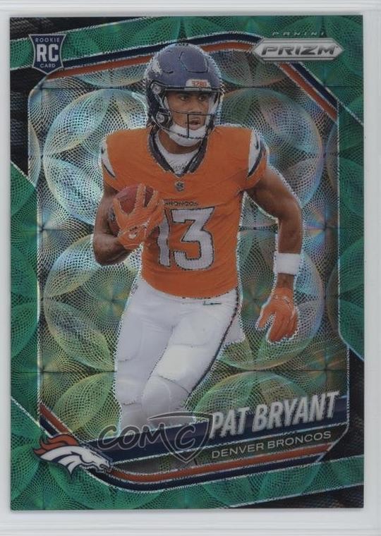 2025 Panini Prizm Rookies Green Scope Prizm 32/75 Pat Bryant #366 3s8