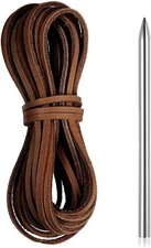 10 Yards Flat Genuine Leather Cord, Leather Strap, 4mm Leather Strips, Suitable