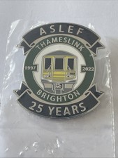 ASLEF Brighton THAMESLINK 25years Badge Black