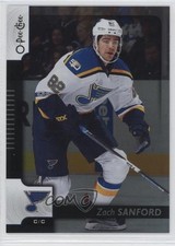 2017-18 O-Pee-Chee Black Rainbow Foil 47/100 Zach Sanford #417 3o2