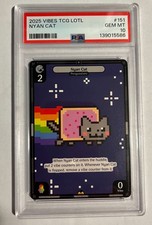 Vibes TCG LOTL Nyan Cat 151 PSA 10 Gem MT Orange Cap Games 2025