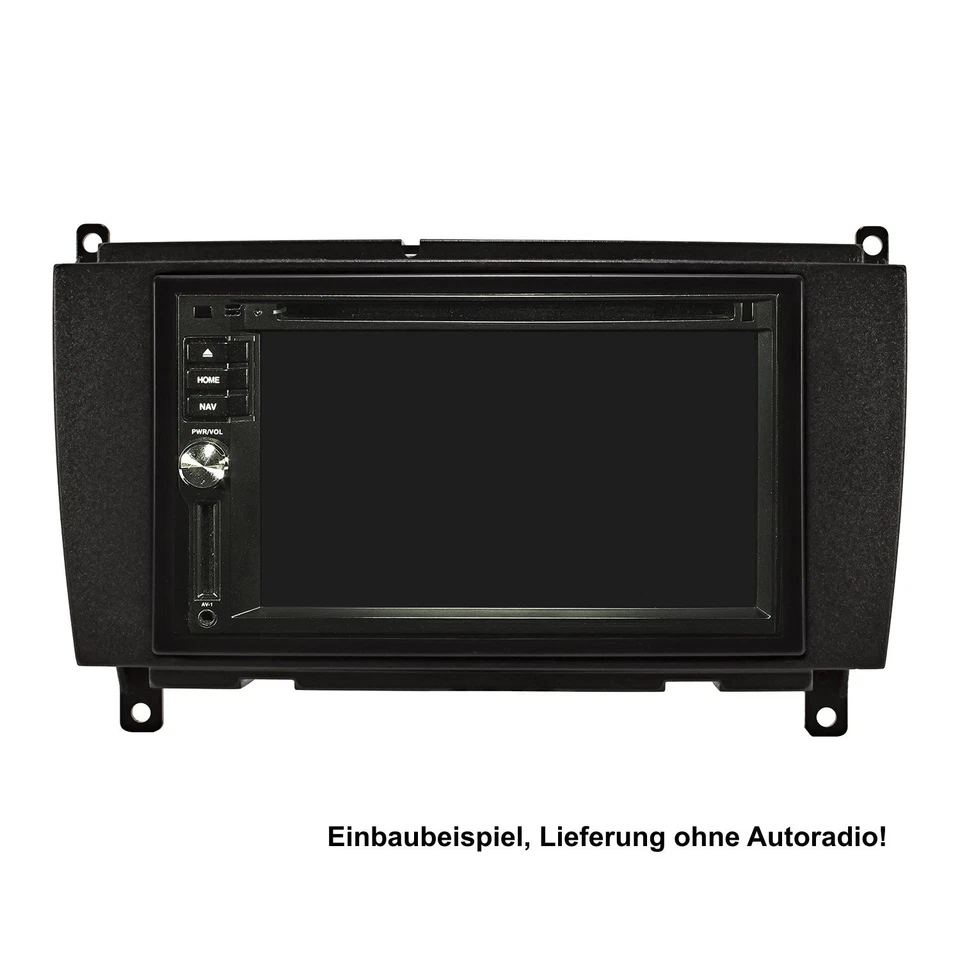 Kit cache radio double DIN pour Mercedes CLK W209 Facelift 2004-2010 sw - Photo 3/4