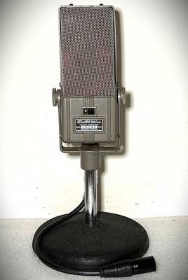 Vintage 1940's Electro-Voice V2A Ribbon Microphone, works, w/stand