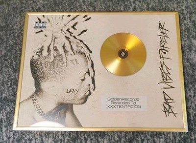 XXXTENTACION Poster Bad Vibes Forever GOLD/PLATINIUM CD, gerahmtes Poster HipHop