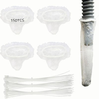 150 Pack Lint Traps for Washing Machine Hose - Washer Hose Lint Catcher Laund...