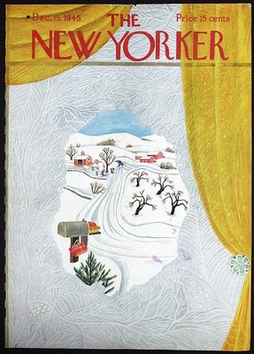 The New Yorker Magazine Cover Dec 15 1945 Vintage Multi-Color Print by Karasz