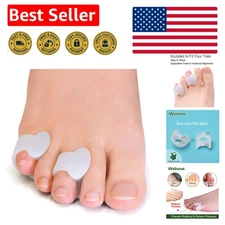 One Size Fits Most Gel Toe Separators, 12-Pack – Effective Relief for Sore Toes