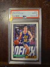 John Stockton PSA 10 Utah Jazz HOF PG 1992-93 Topps Basketball (35 Years Old)